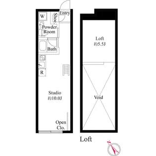 フロンティアコンフォート板橋ときわ台【5階】の間取り