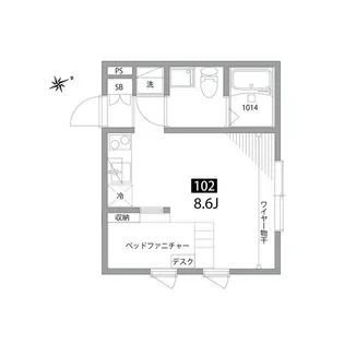 CIEL浜田山【1階】の間取り