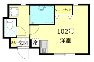 キャメル上板橋【1階】の間取り