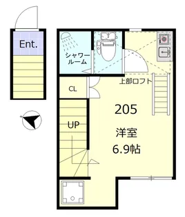 クアルト板橋【2階】の間取り