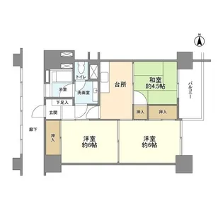 高田馬場住宅【13階】の間取り