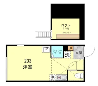 イルヴィアーレ清水町V【2階】の間取り