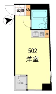 グランメール高田馬場【5階】の間取り