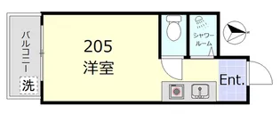 パールシティ中野【2階】の間取り