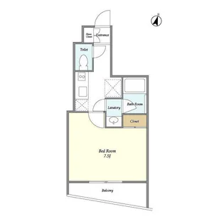 ディームス東新宿【7階】の間取り