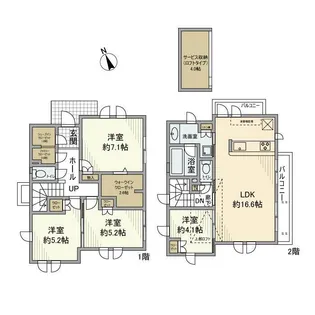 東京都武蔵野市関前4丁目【一戸建】の間取り