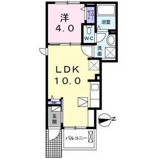 アクティーフ南大泉【1階】の間取り