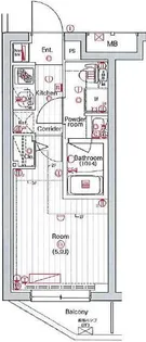 プレミアムキューブ中野新橋【3階】の間取り