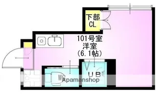 VILLEST中野【101号室】の間取り