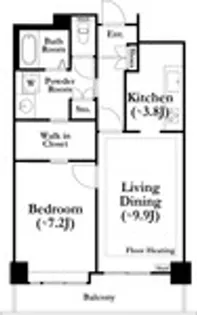 河田町ガーデン4号棟【5階】の間取り