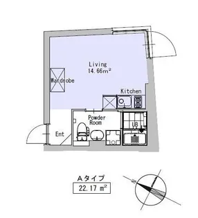 エクサム初台【3階】の間取り