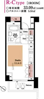 BRILLIA代官山プレステージ【2階】の間取り