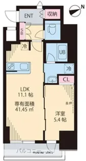 KーCREST【8階】の間取り