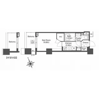 コンフォリア西荻窪【5階】の間取り