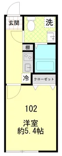 リバージュ要町【1階】の間取り