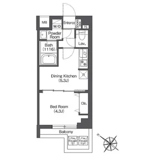 コンフォリア志村坂上【4階】の間取り