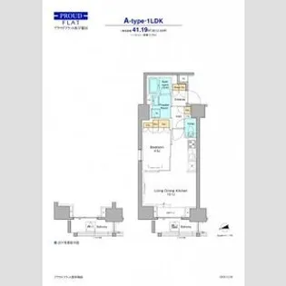 プラウドフラット西早稲田【10階】の間取り