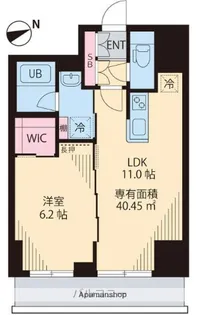 KーCREST【8階】の間取り