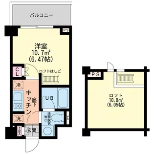 エスティメゾン新中野【4階】の間取り