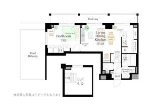 エスティメゾン新中野【4階】の間取り