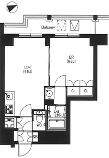 エスティメゾン中野【5階】の間取り