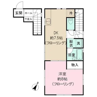 メゾン・ド・ルルス・トロワ【2階】の間取り