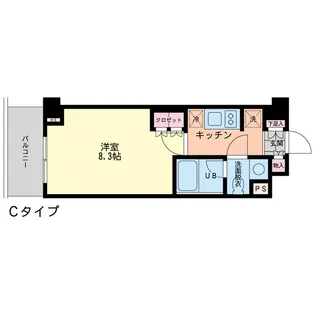 エスティメゾン代沢【111号室号室】の間取り