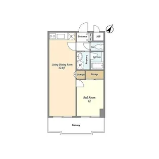 カーサ・プリモ【202号室】の間取り