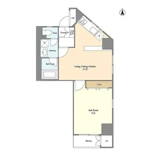 シェル中野弥生町【4階】の間取り