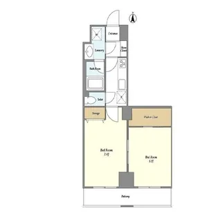 シェル中野弥生町【3階】の間取り