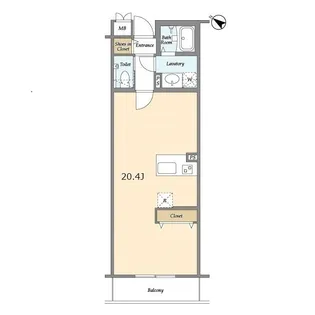 BLESS北新宿【3階】の間取り