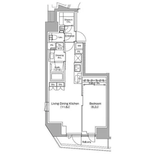 ザ・パークハビオ中野新橋【3階】の間取り