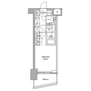 ザ・パークハビオ中野新橋【2階】の間取り