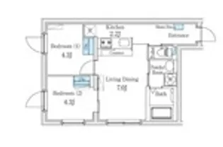 FIKA池袋【4階】の間取り