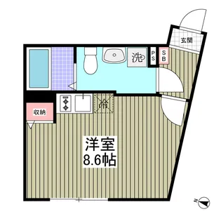 モデラート西新宿【2階】の間取り