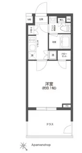 GRAN PASEO 四谷若葉【1階】の間取り