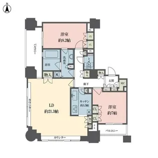 ルネ新宿御苑タワー【21階】の間取り