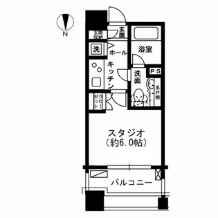 レジディア市ヶ谷【2階】の間取り