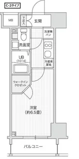レジディア笹塚Ⅱ【7階】の間取り