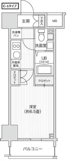レジディア笹塚Ⅱ【2階】の間取り