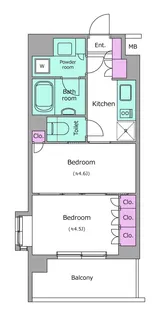 レジディア池袋【3階】の間取り