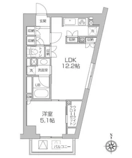 レジディア高円寺【4階】の間取り