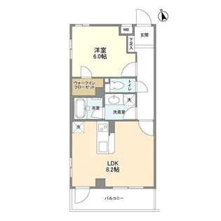 プラムガーデン関根【2階】の間取り