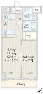 AVENIR渋谷本町【4階】の間取り