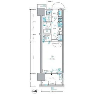 セントラルプレイス新宿御苑前【10階】の間取り