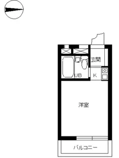 スカイコート新宿【204号室号室】の間取り