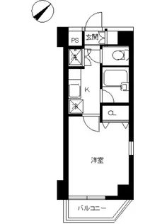 スカイコート幡ヶ谷【4階】の間取り