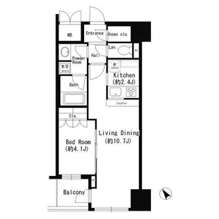 エスティメゾン四谷坂町【3階】の間取り