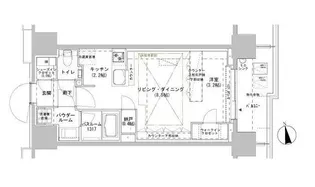 パークスフィア牛込神楽坂【11階】の間取り