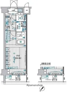 ブライズ中野南台【213号室号室】の間取り